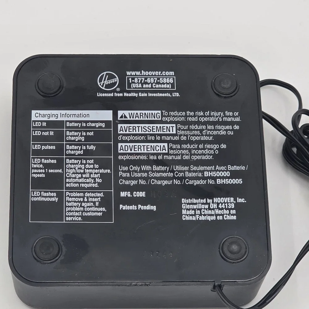 Hoover Linx BH50005 Battery Charger for BH50000 Cordless Vacuum
